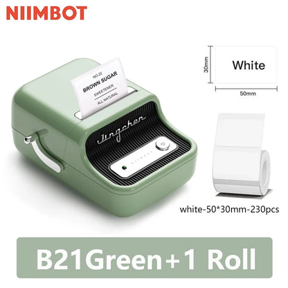 Niimbot B21 Mini Portable Thermal Label Printer Mini Adhesive Sticker Printers for Home Office  For Mobile Phone NEW