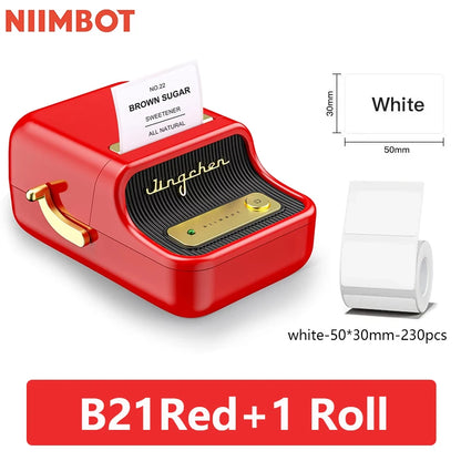 Niimbot B21 Mini Portable Thermal Label Printer Mini Adhesive Sticker Printers for Home Office  For Mobile Phone NEW