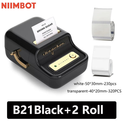 Niimbot B21 Mini Portable Thermal Label Printer Mini Adhesive Sticker Printers for Home Office  For Mobile Phone NEW