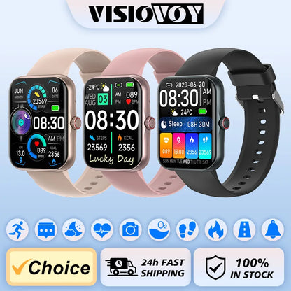 New tech Smart Watch 2024  Multi functional Touch Screen Dial Bluetooth Connection Lifes Waterproof Suitable Men Women Color