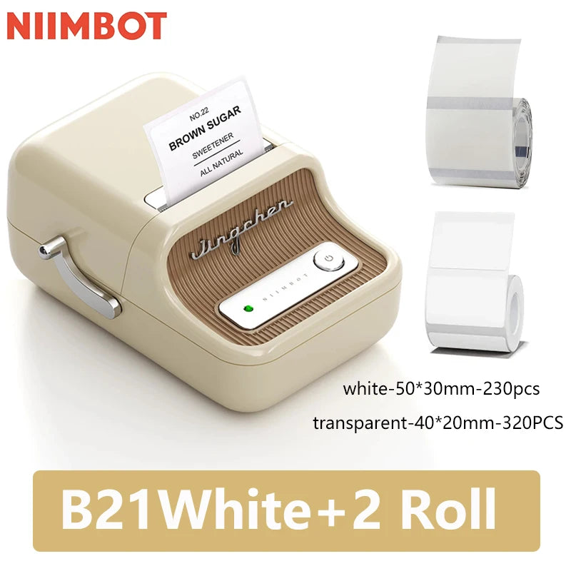 Niimbot B21 Mini Portable Thermal Label Printer Mini Adhesive Sticker Printers for Home Office  For Mobile Phone NEW