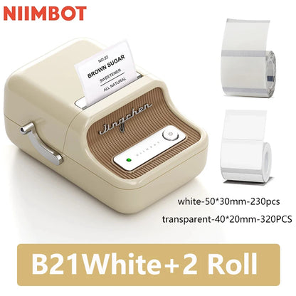 Niimbot B21 Mini Portable Thermal Label Printer Mini Adhesive Sticker Printers for Home Office  For Mobile Phone NEW