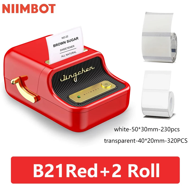 Niimbot B21 Mini Portable Thermal Label Printer Mini Adhesive Sticker Printers for Home Office  For Mobile Phone NEW