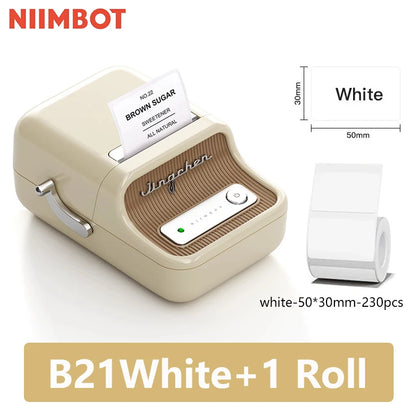 Niimbot B21 Mini Portable Thermal Label Printer Mini Adhesive Sticker Printers for Home Office  For Mobile Phone NEW