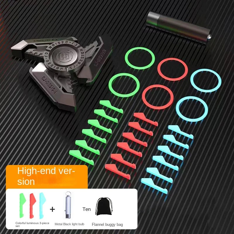 Whirl Wind Hand Spinner Metal Spinning Top DIY Luminous Adult Stress Relief High-end Finger Fidget Toy with Bottle Opener