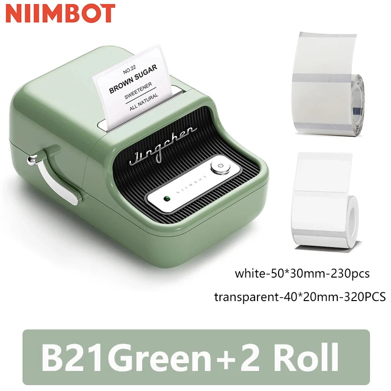 Niimbot B21 Mini Portable Thermal Label Printer Mini Adhesive Sticker Printers for Home Office  For Mobile Phone NEW