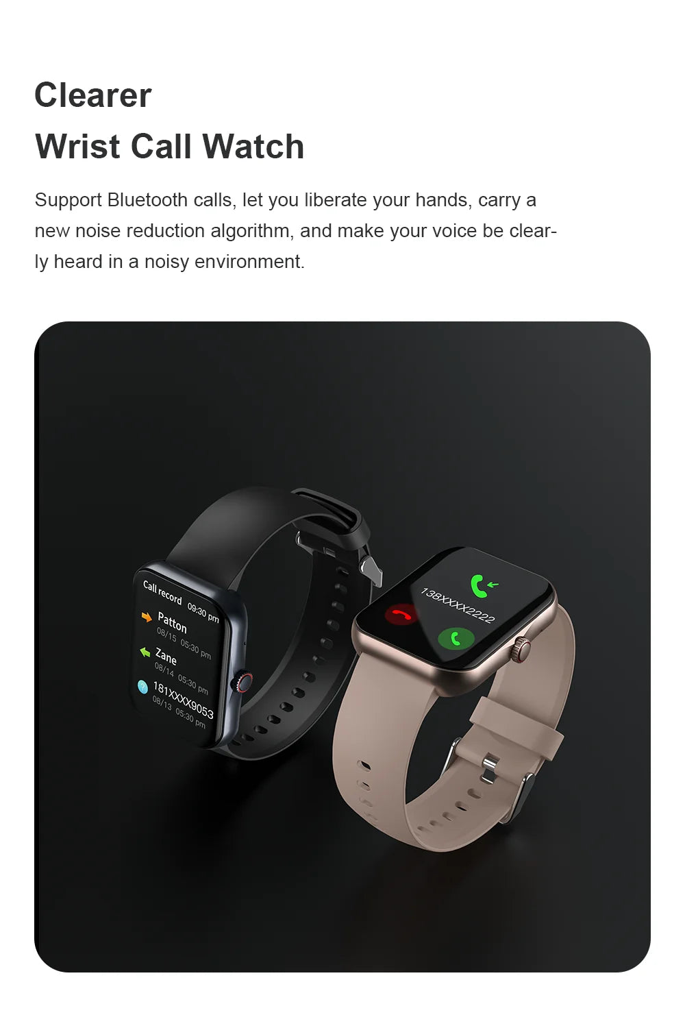 New tech Smart Watch 2024  Multi functional Touch Screen Dial Bluetooth Connection Lifes Waterproof Suitable Men Women Color