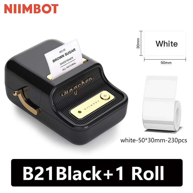 Niimbot B21 Mini Portable Thermal Label Printer Mini Adhesive Sticker Printers for Home Office  For Mobile Phone NEW